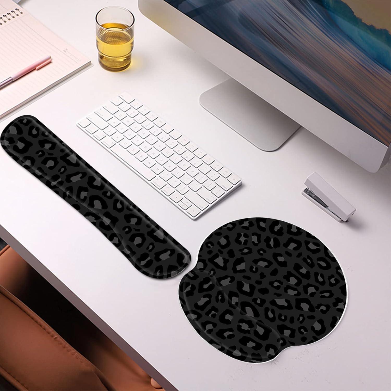 Juego de Almohadillas Ergonómicas Deokke para Muñeca - Negro