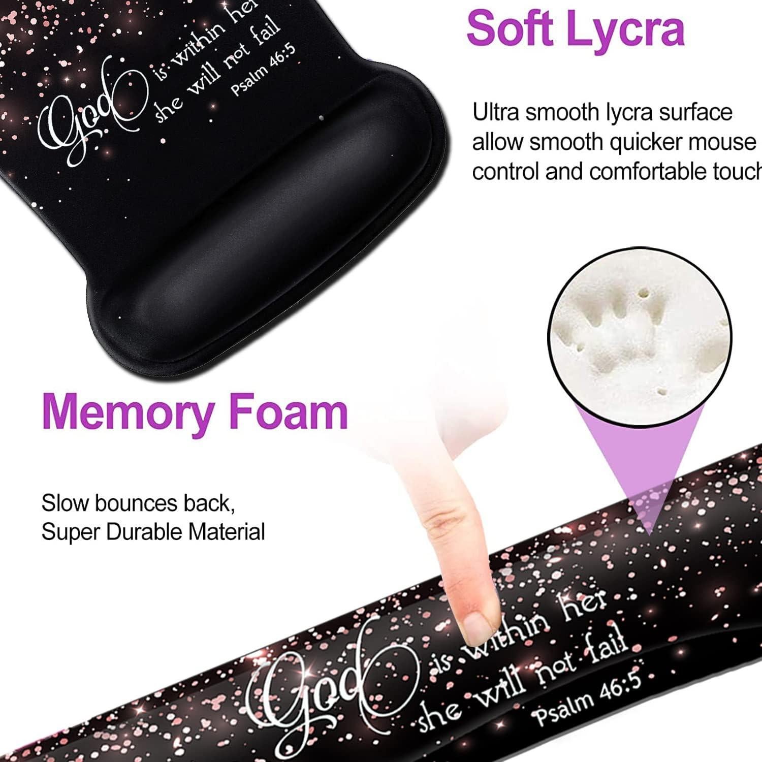 Set Almohadillas Ergonómicas para Muñeca FDHHKJUKO Rosa Dorado