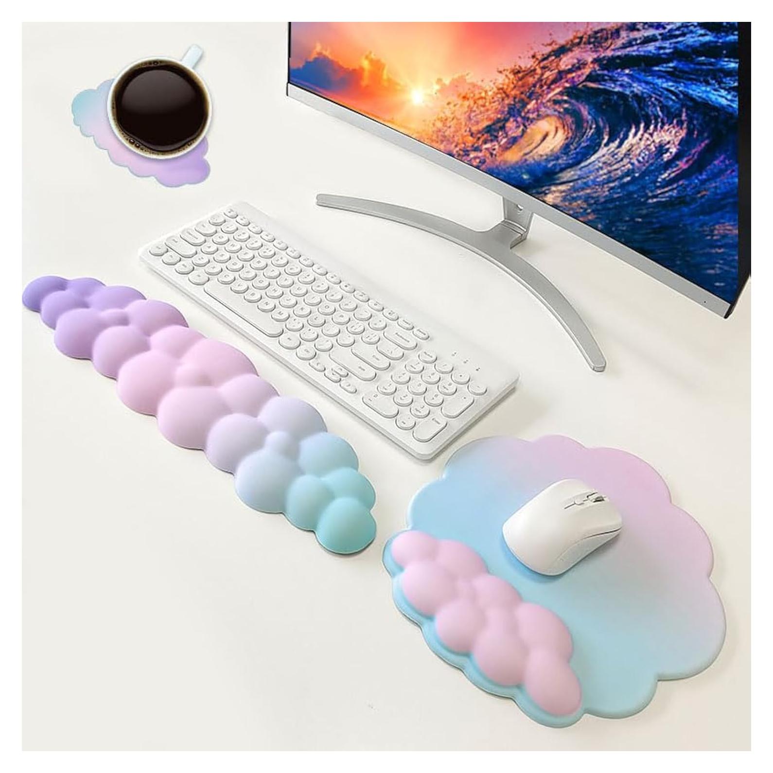 Reposamuñecas Ergonómico WENPIC en Forma de Nube - 3 en 1