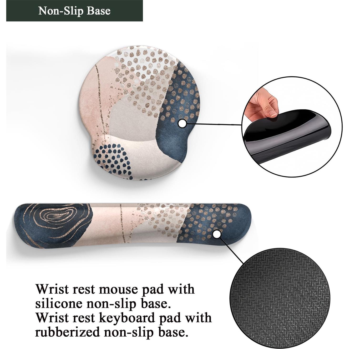 Alfombrilla de Ratón Ergonómica Mechanical Cattle Boho Azul