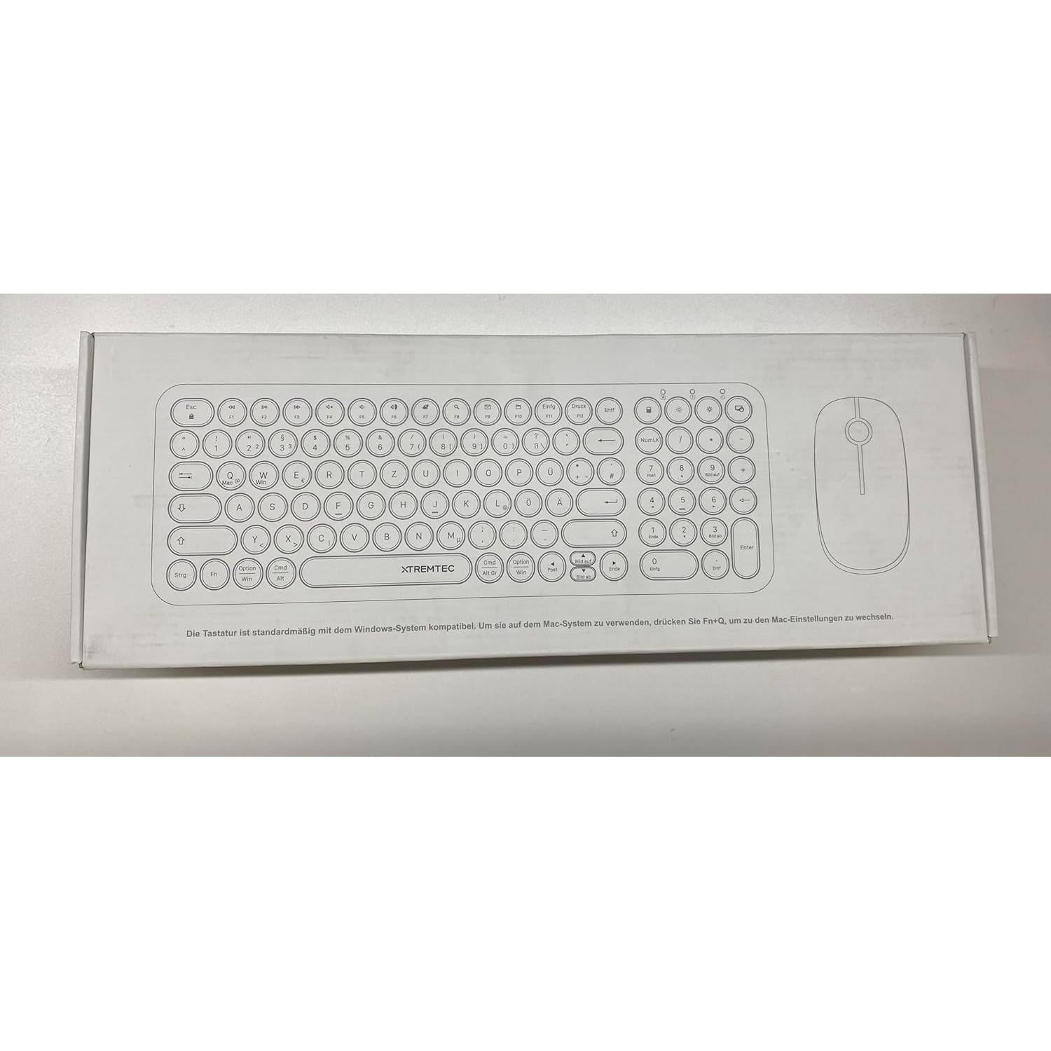 Combo Teclado y Ratón Inalámbrico XTREMTEC Púrpura Slim