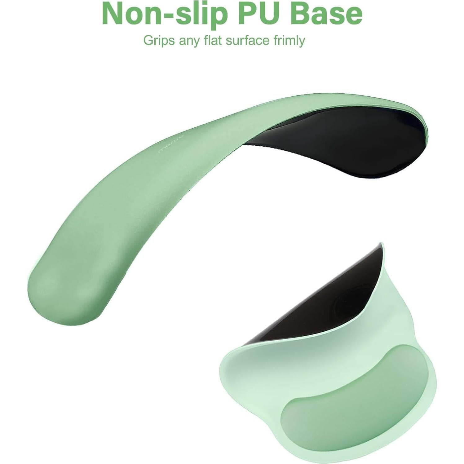 Alfombrilla de Ratón Grande y Reposamuñecas Mosiso Verde