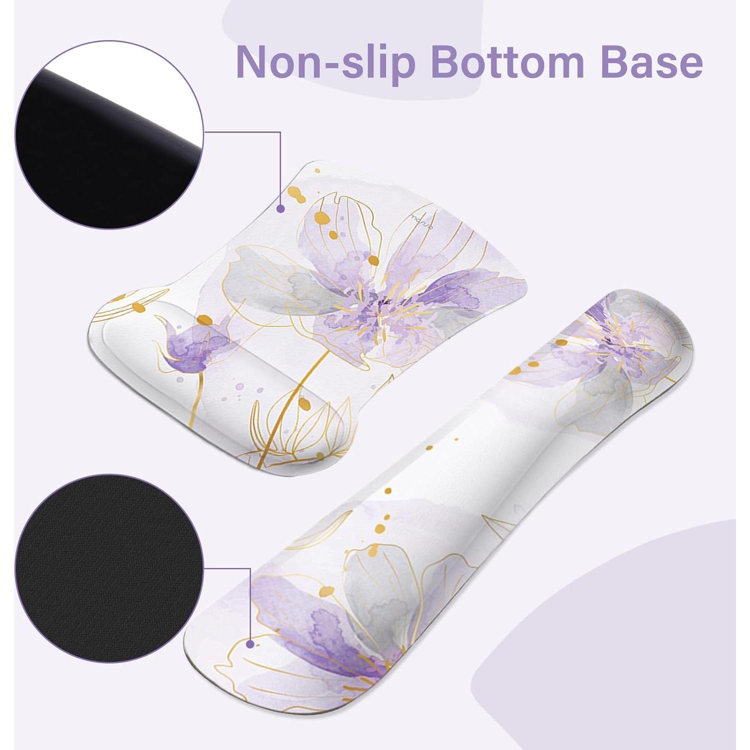 Alfombrilla de escritorio MOSISO ergonómica morada 90x40cm