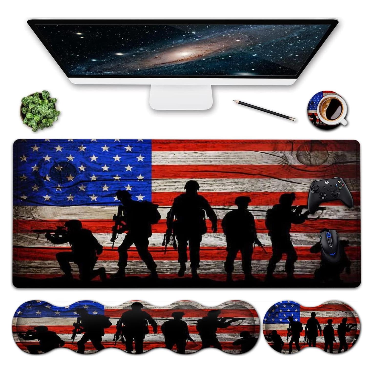 Alfombrilla de Ratón XXL Ergonómica SOMFUAKA con Reposamuñecas