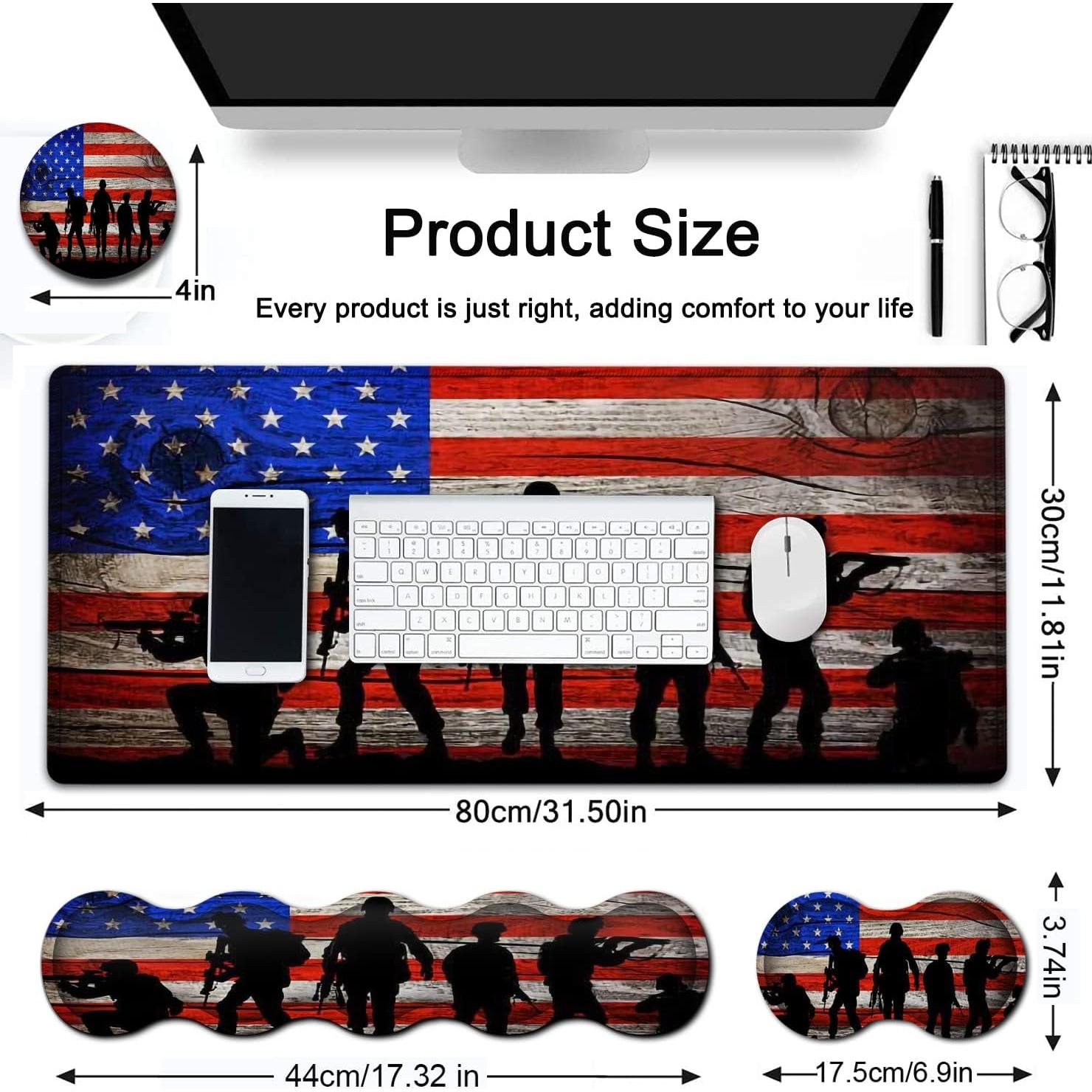 Alfombrilla de Ratón XXL Ergonómica SOMFUAKA con Reposamuñecas