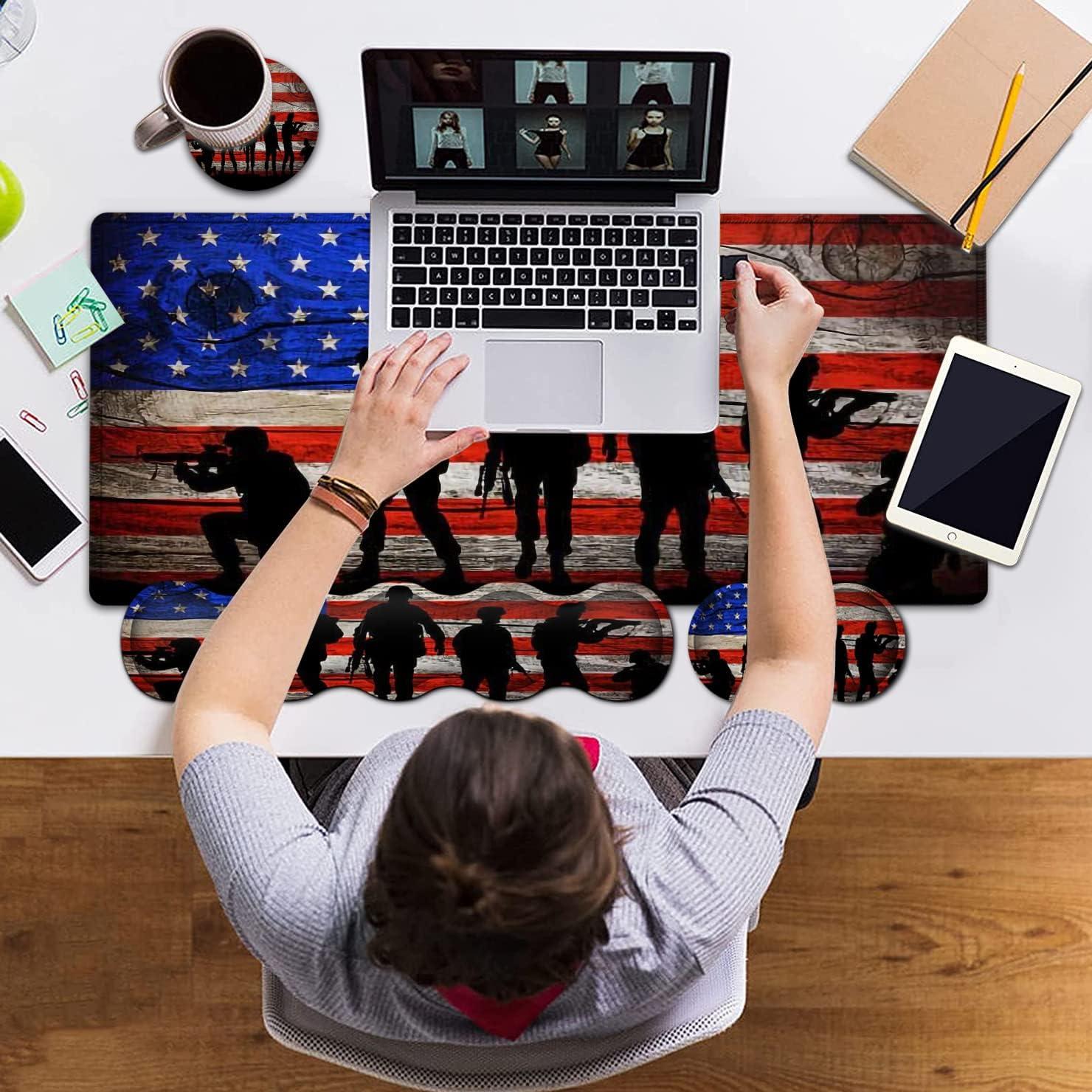 Alfombrilla de Ratón XXL Ergonómica SOMFUAKA con Reposamuñecas