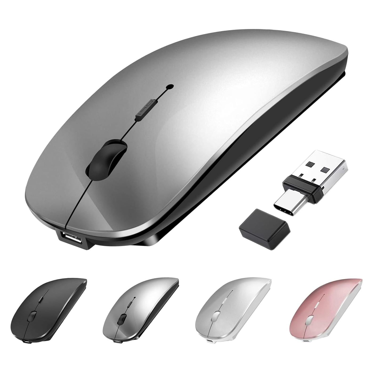 Ratón Inalámbrico Suteke USB-C y Bluetooth 5.2 Recargable