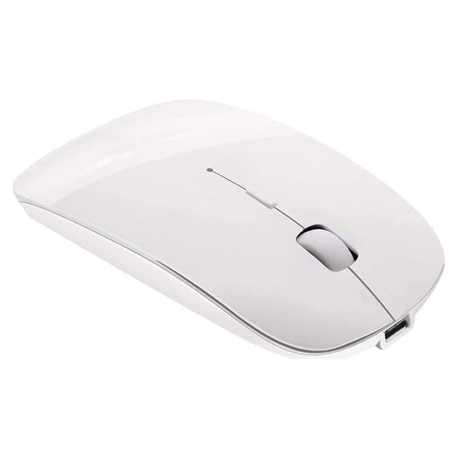 Ratón Inalámbrico Bluetooth Tsmine Slim Recargable Blanco