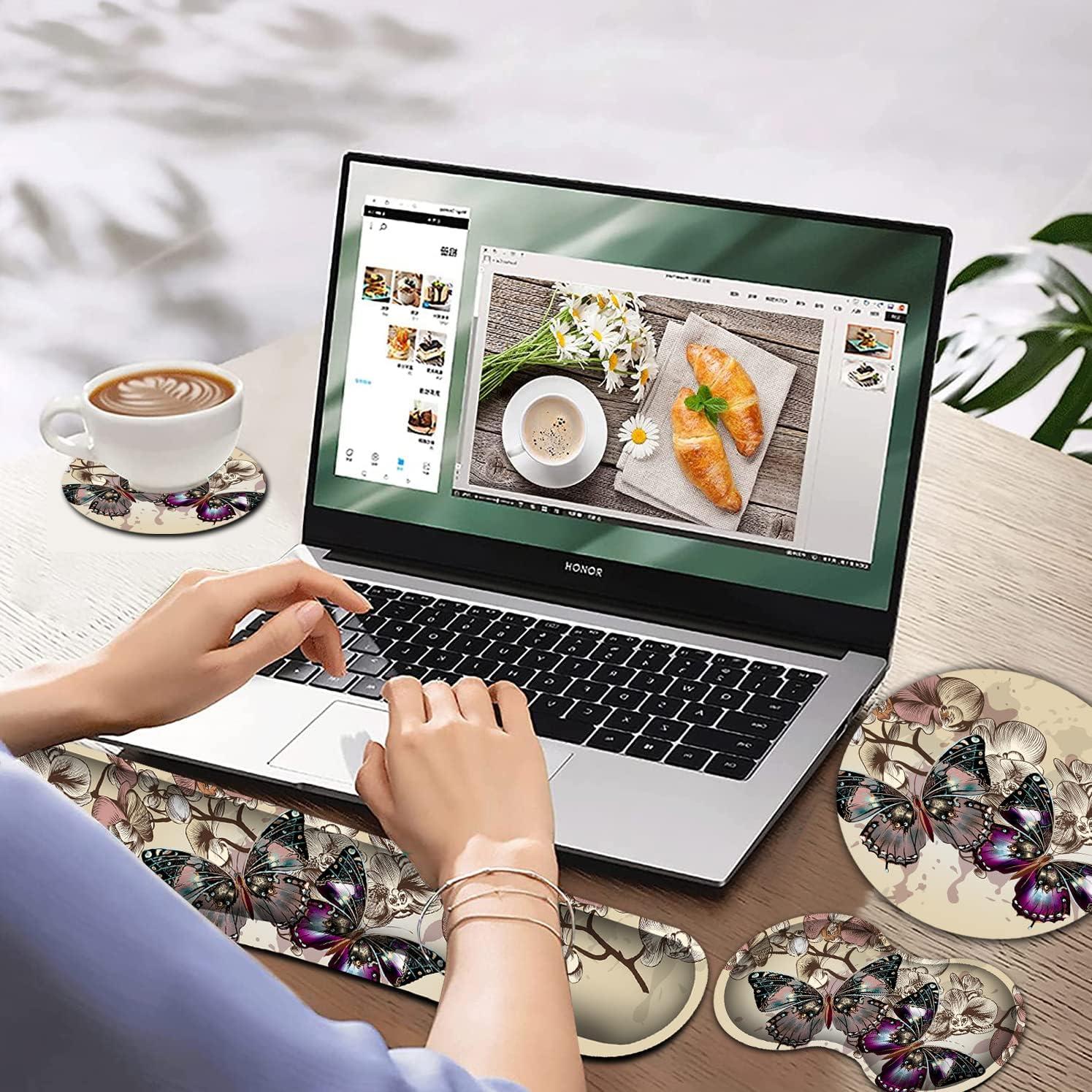 Soporte de Reposamuñecas Ergonómico YVBHCGGGF - Espuma Viscoelástica