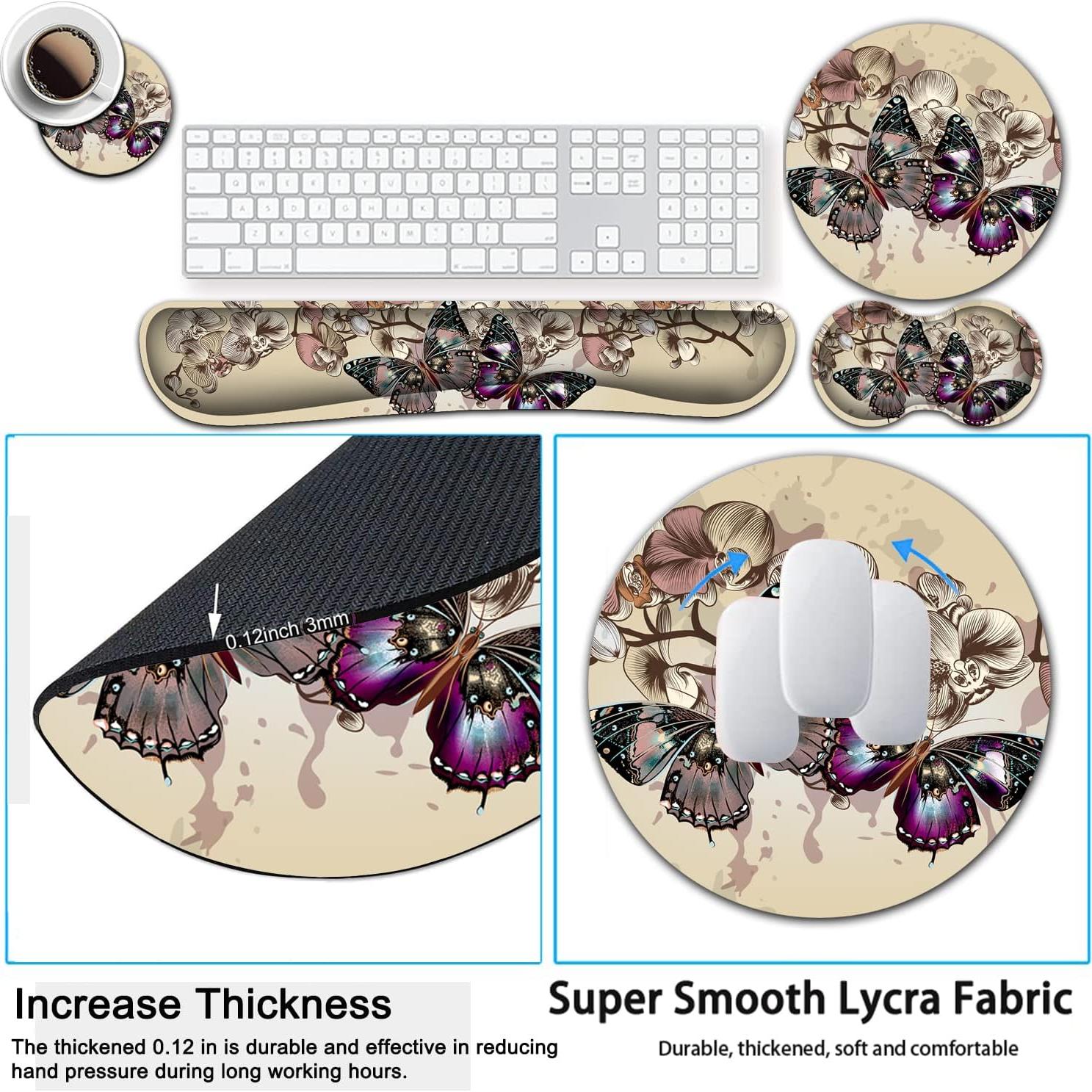 Soporte de Reposamuñecas Ergonómico YVBHCGGGF - Espuma Viscoelástica