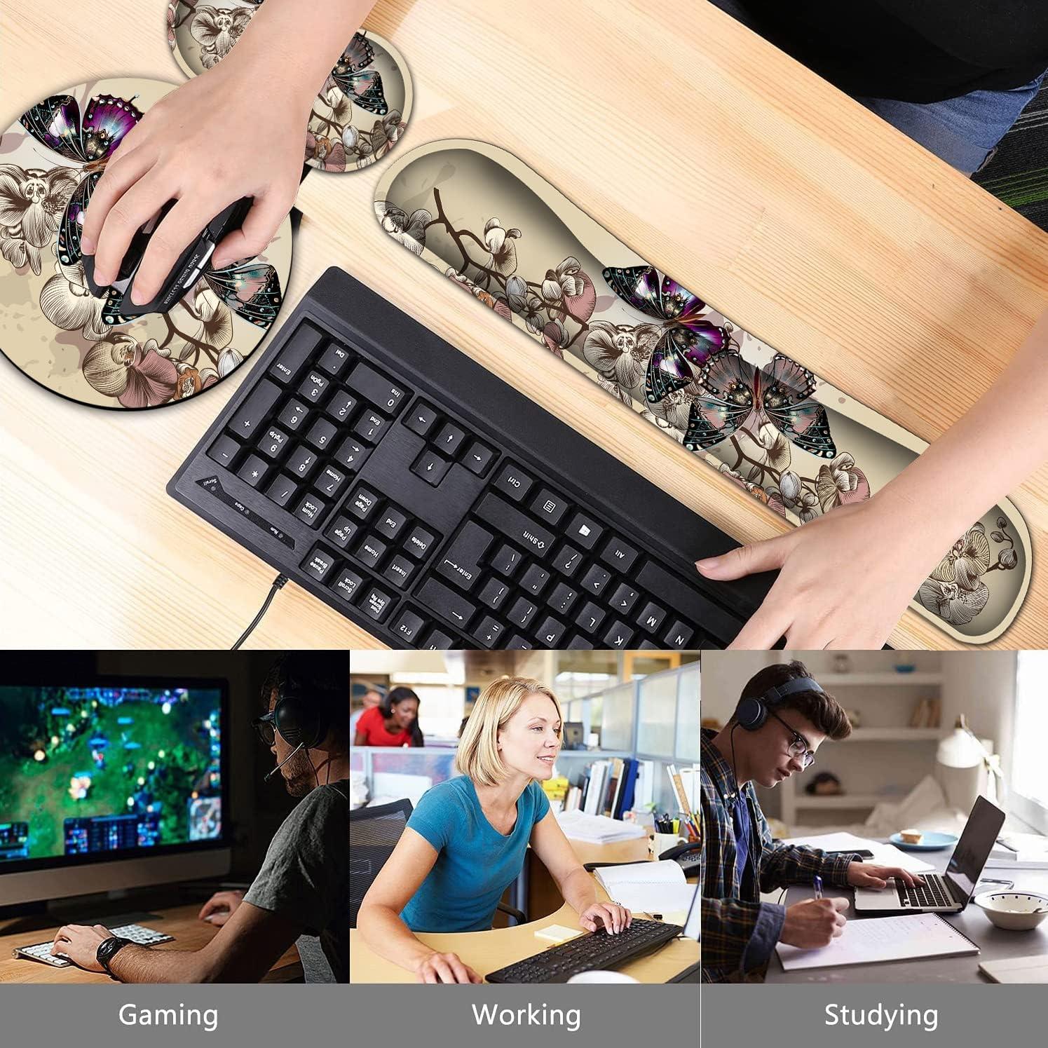 Soporte de Reposamuñecas Ergonómico YVBHCGGGF - Espuma Viscoelástica