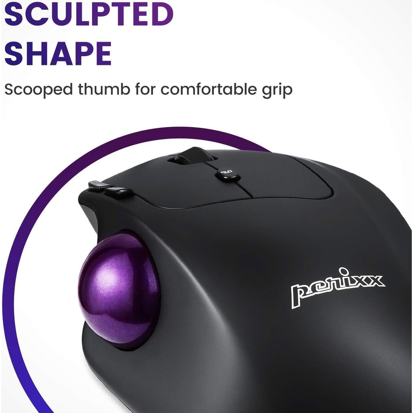 Ratón Ergonómico Inalámbrico Perixx PERIMICE-720 Negro