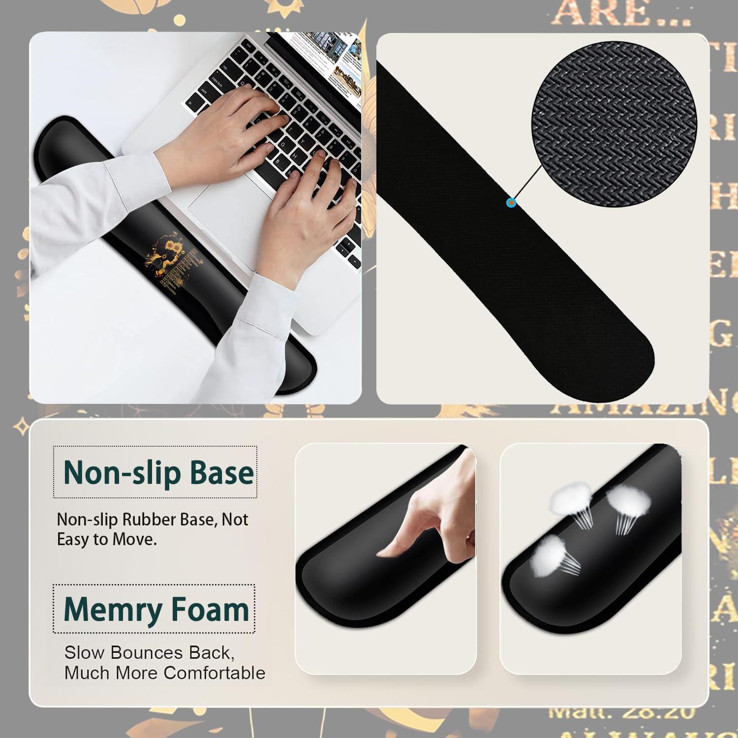 Alfombrilla de Ratón Grande JVGFYNKL con Reposamuñecas 80x30cm