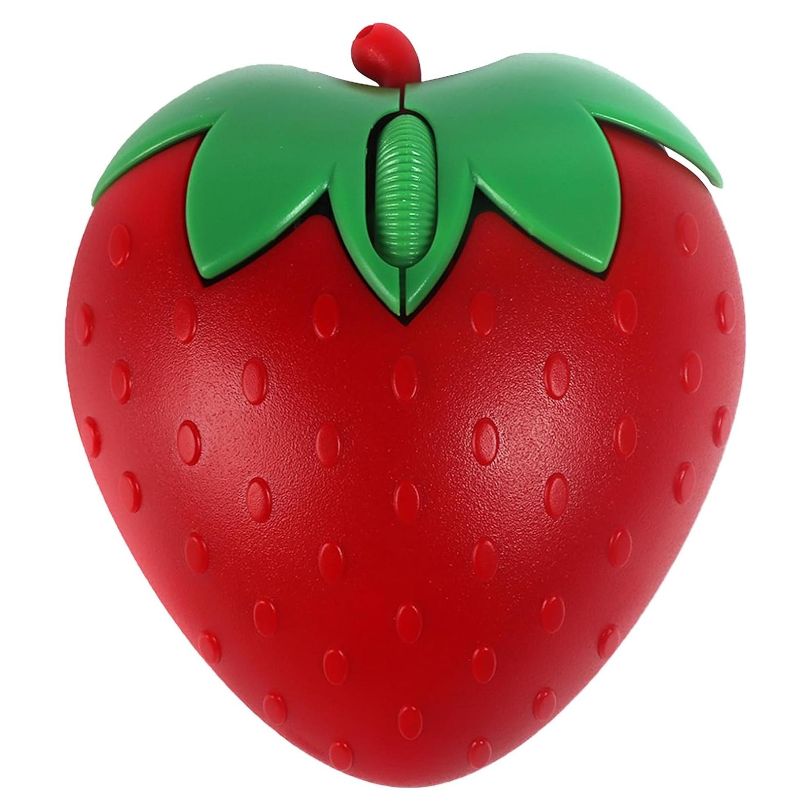 Ratón Inalámbrico Bluetooth Genérico Forma de Fresa 1000DPI