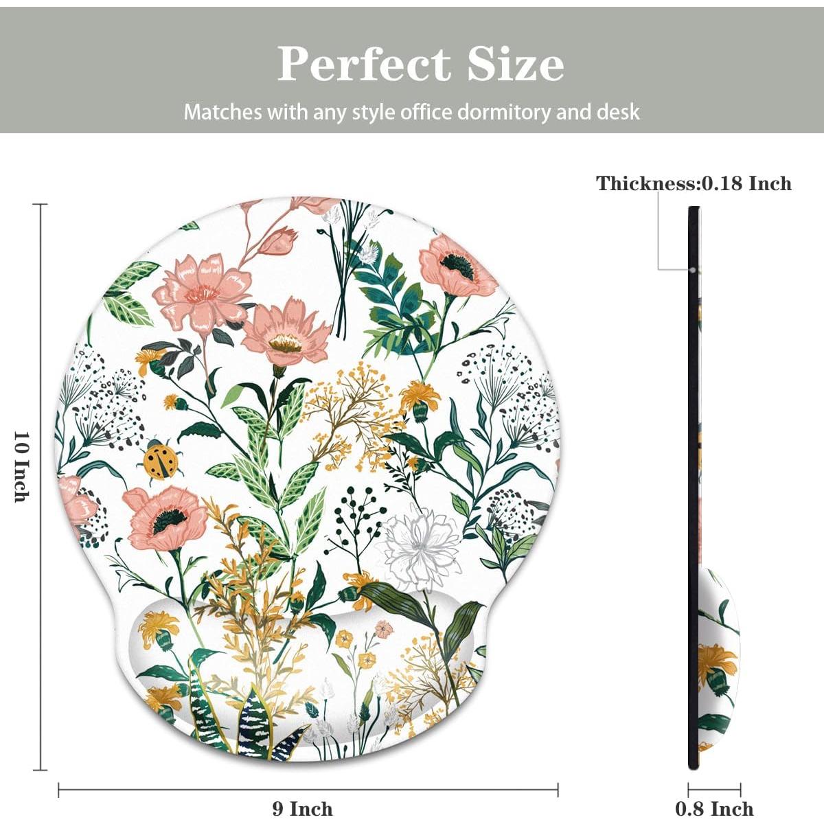 Alfombrilla Ergonómica para Ratón WAVEYU con Soporte Muñeca 25.4x23cm