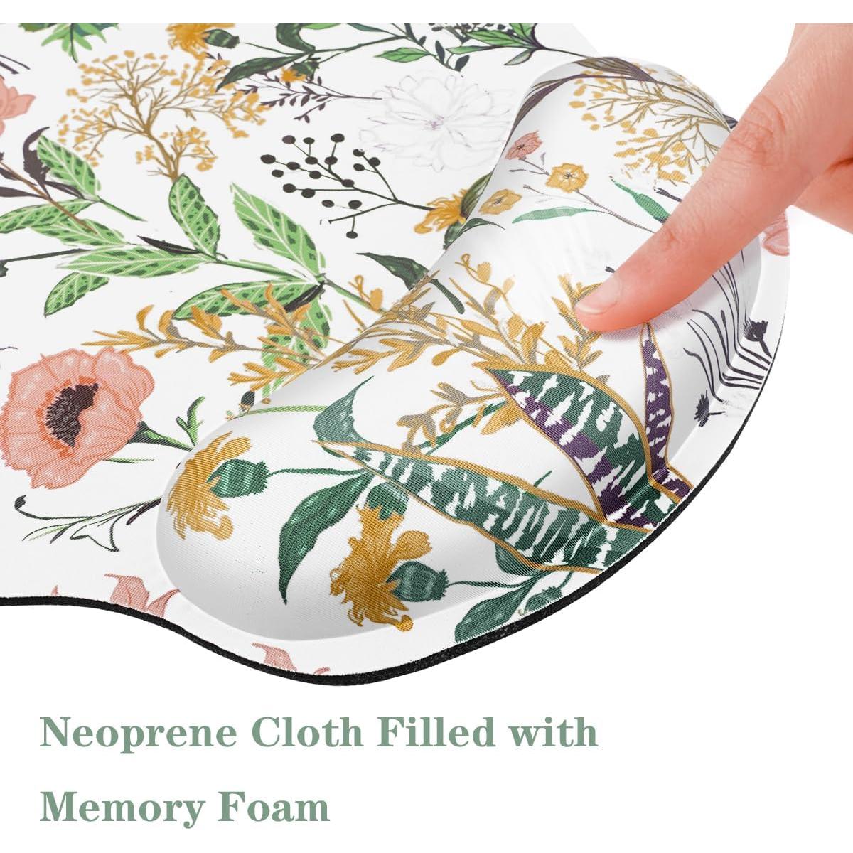 Alfombrilla Ergonómica para Ratón WAVEYU con Soporte Muñeca 25.4x23cm