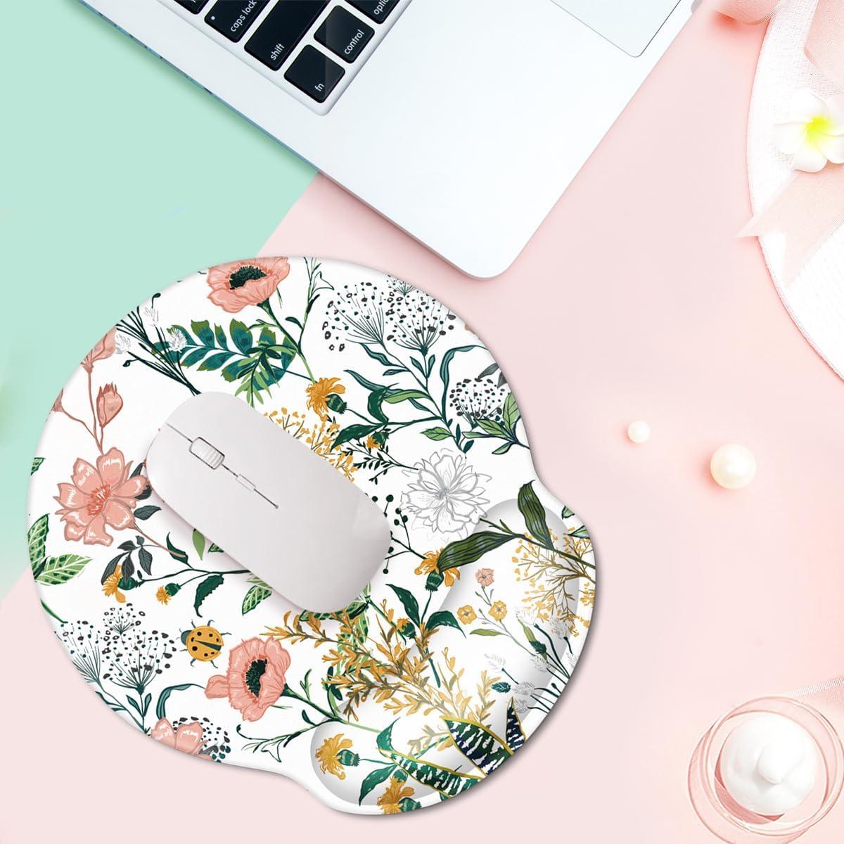 Alfombrilla Ergonómica para Ratón WAVEYU con Soporte Muñeca 25.4x23cm