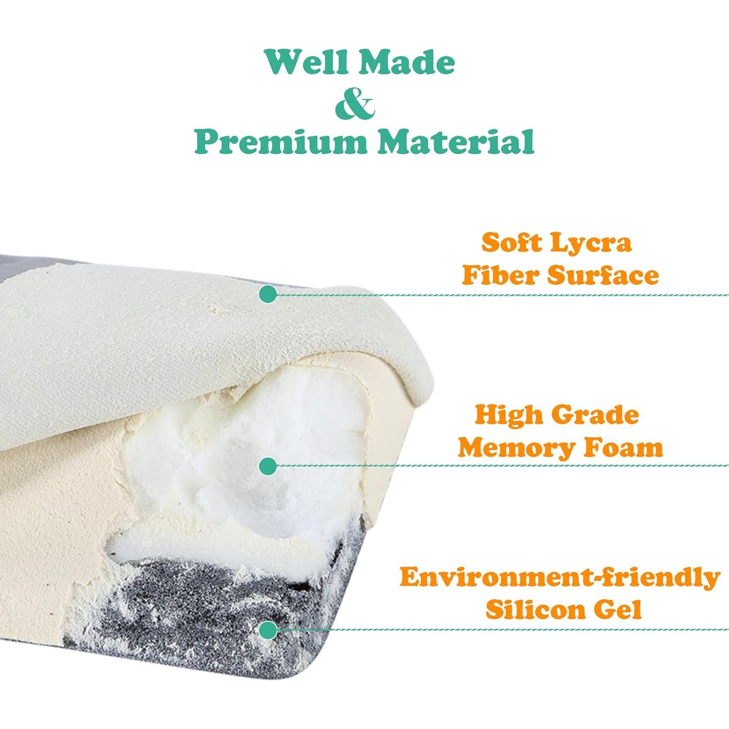 Juego de Reposamuñecas Ergonómico Aelfox para Teclado y Ratón Negro