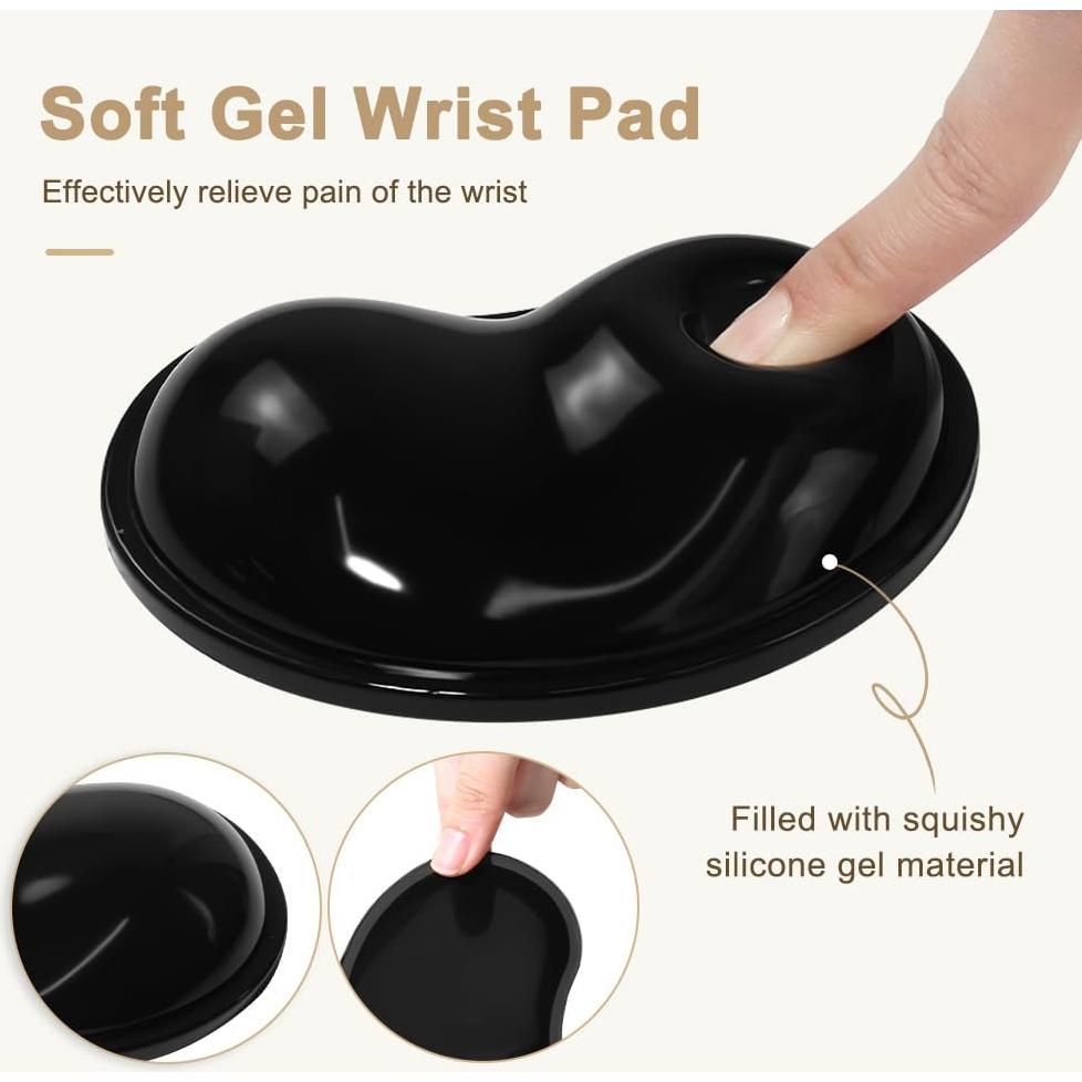 Almohadilla de Reposamuñecas Ergonómica Arisase Gel Silicona