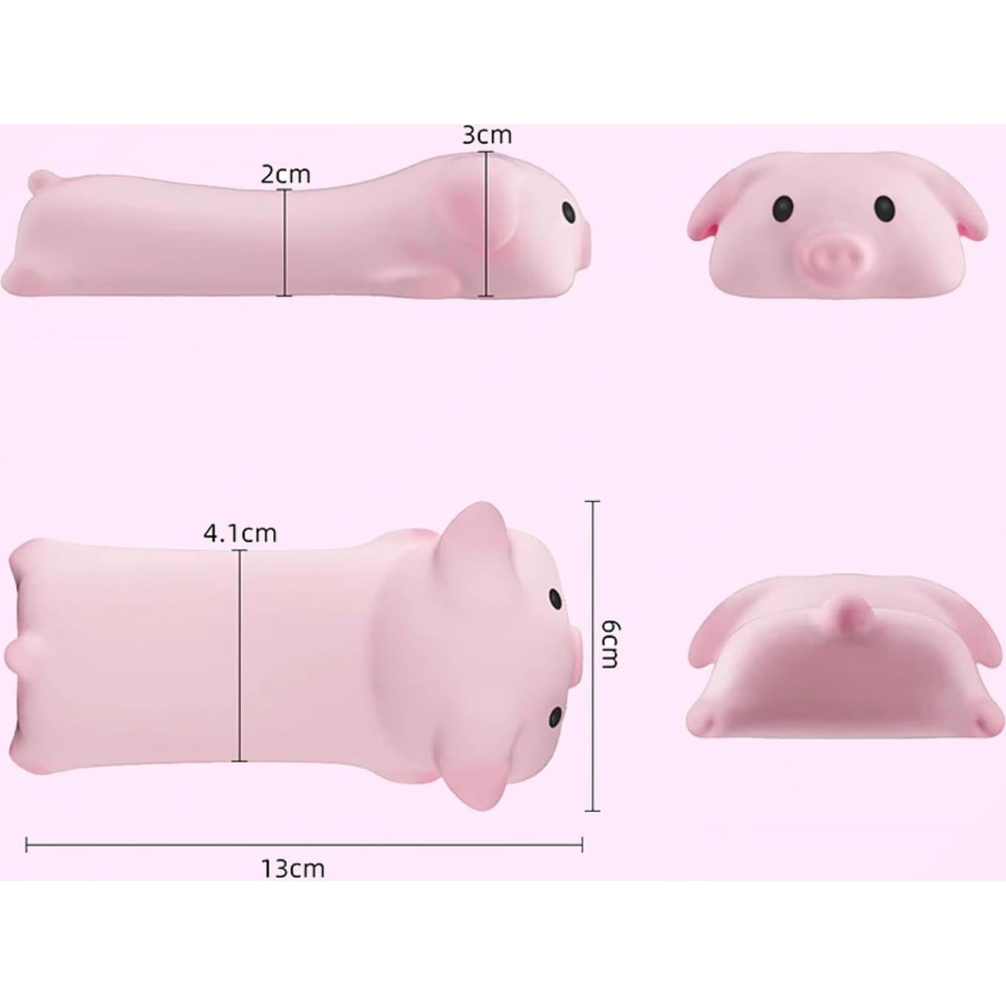 Descanso de Muñeca Ergonómico Thanice Cerdito Rosa 13x6x3cm