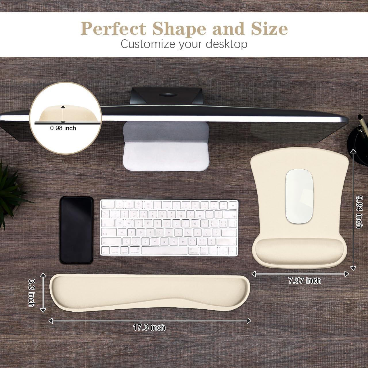 Soporte Ergonómico para Muñeca QINGLER - Almohadillas de Teclado y Ratón