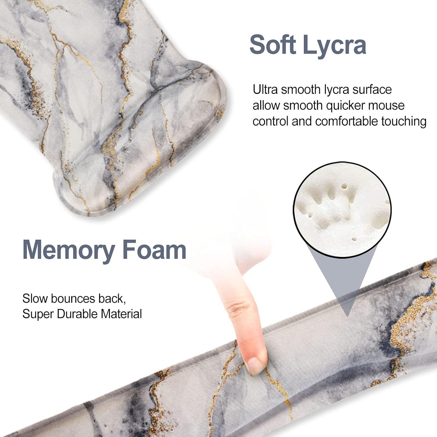 Set Reposamuñecas Ergonomico ArtSo Mármol Gris - Teclado y Ratón