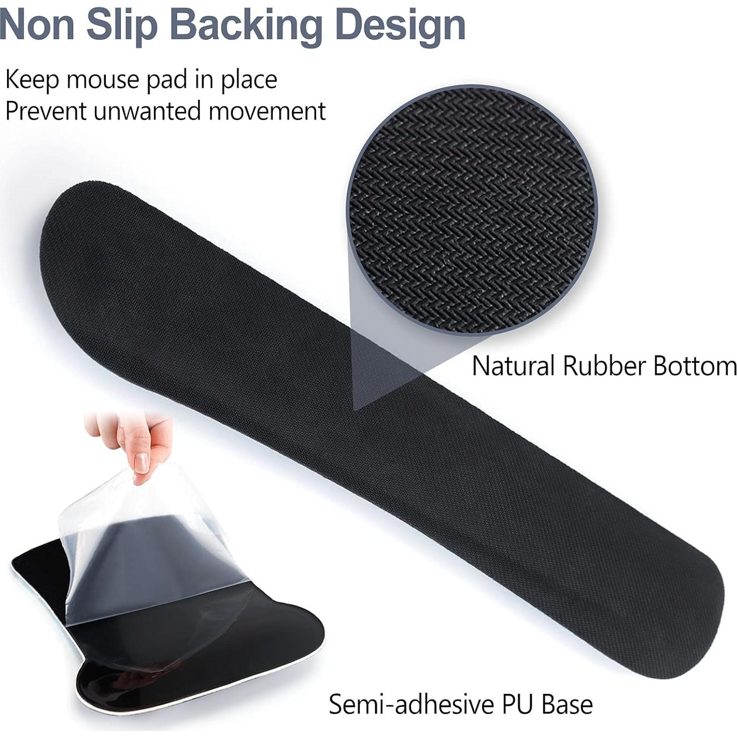 Set Reposamuñecas Ergonomico ArtSo Mármol Gris - Teclado y Ratón