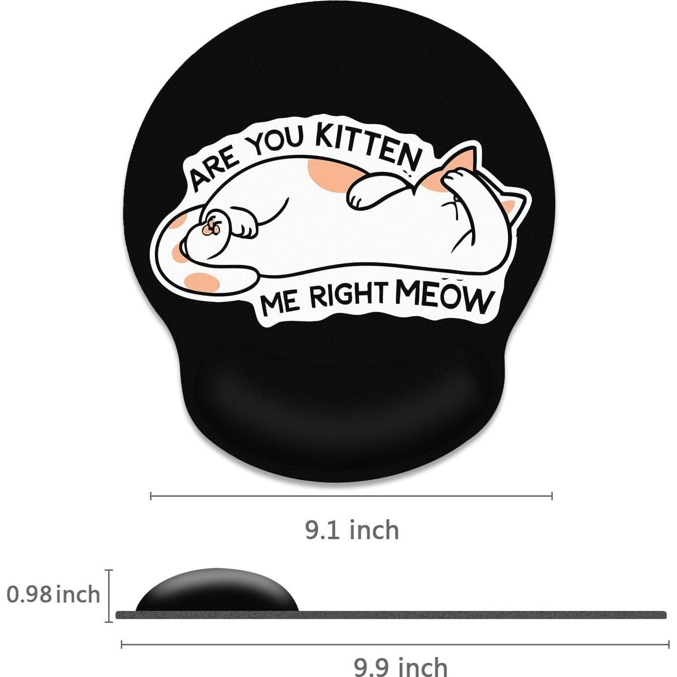 Almohadilla Ergonómica Britimes KJH Gato Negro Antideslizante