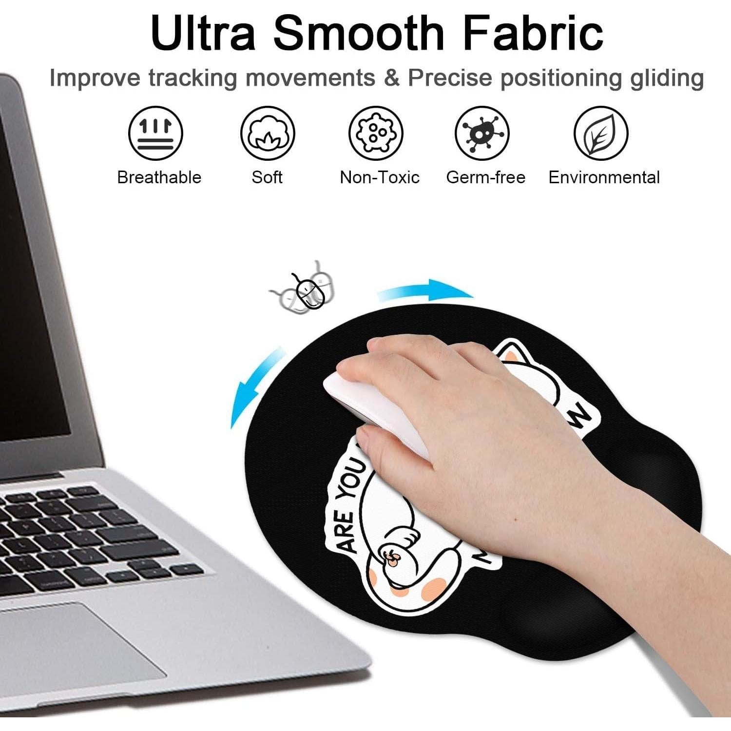 Almohadilla Ergonómica Britimes KJH Gato Negro Antideslizante