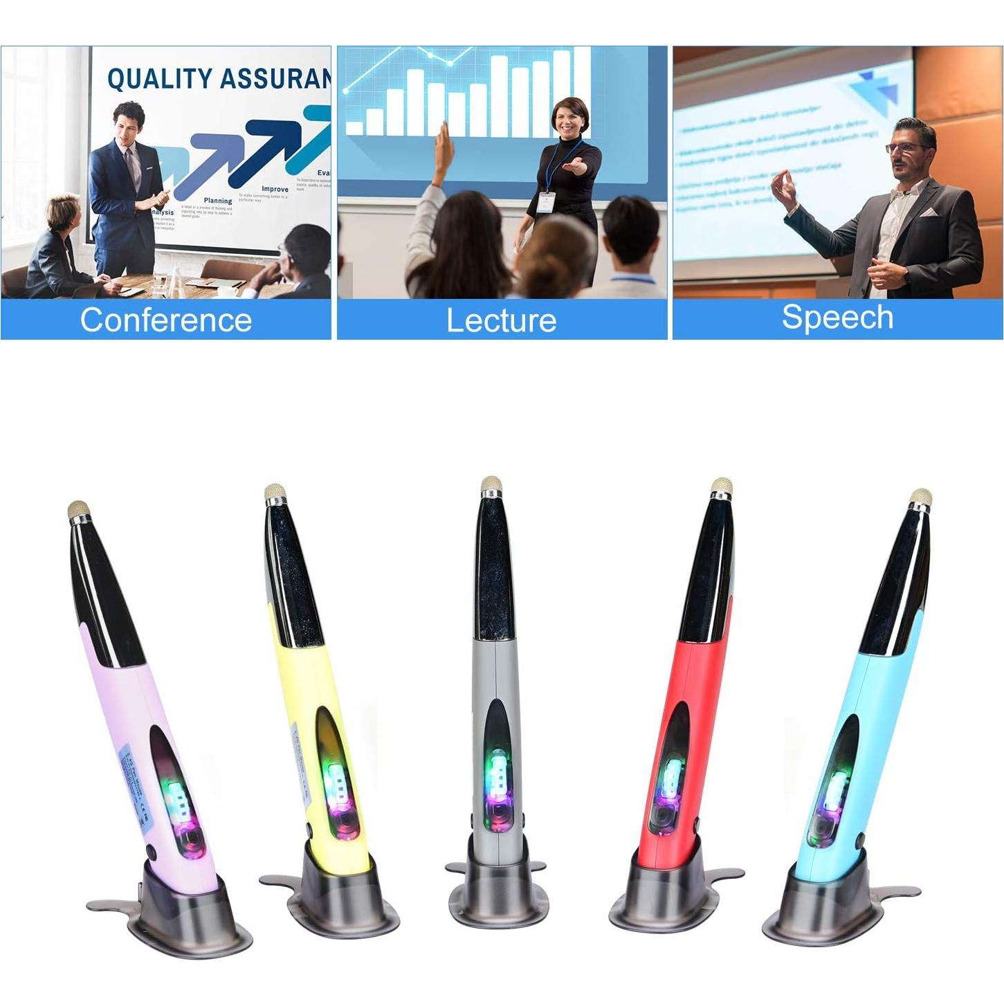 Ratón Óptico Ergonómico Inalámbrico Lychee Rojo con Stylus