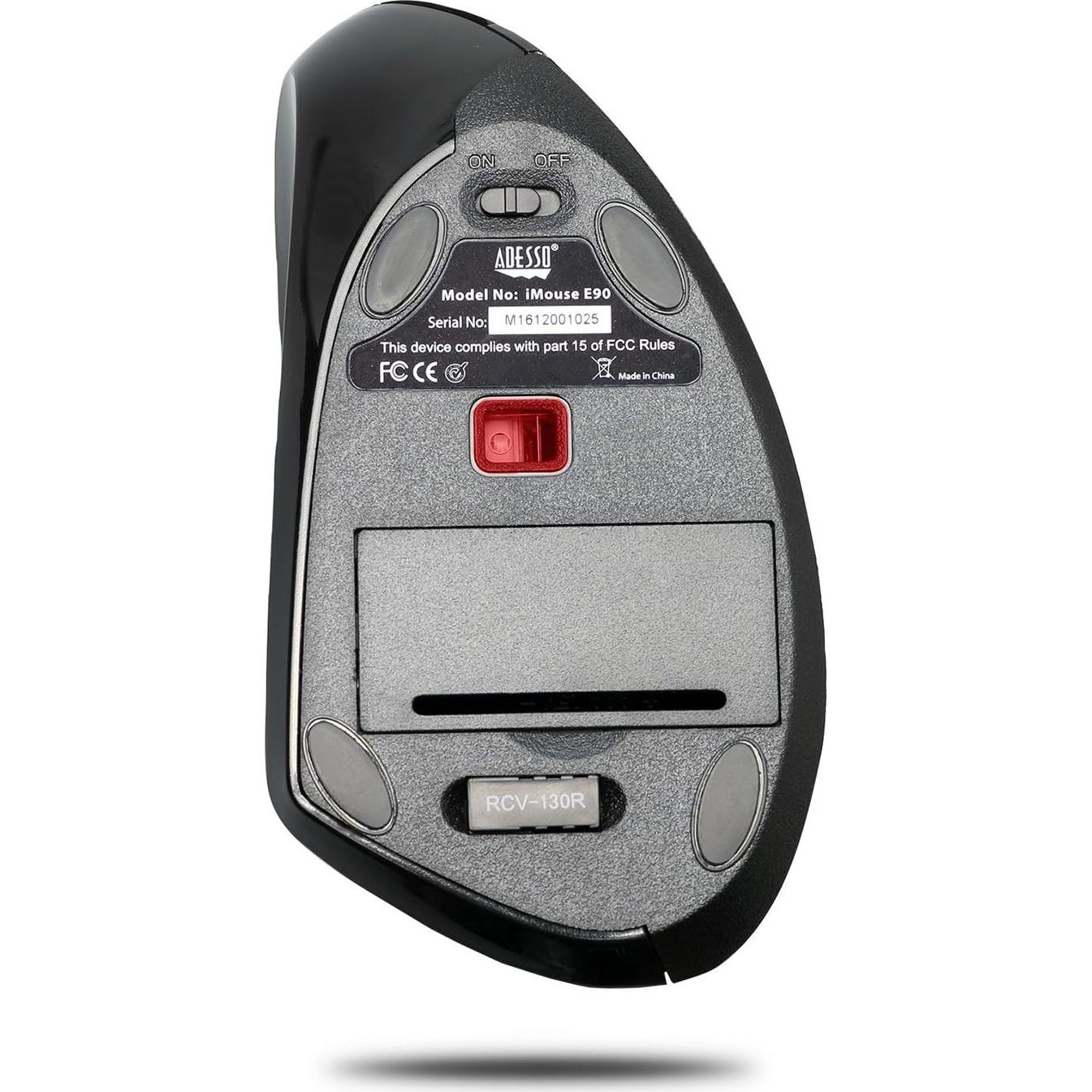 Ratón Ergonómico Vertical Inalámbrico ADESSO iMouse E90 Zurdos