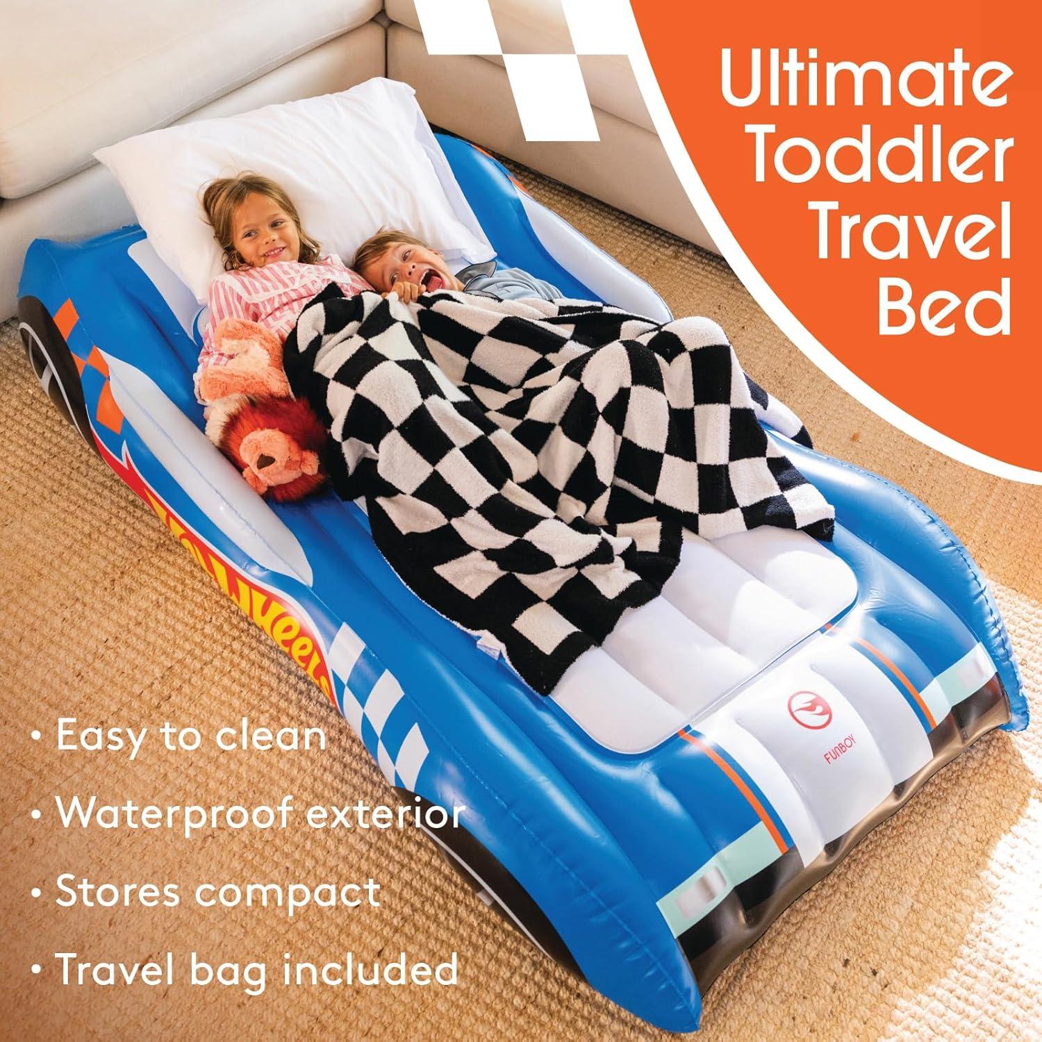 Cama inflable individual FUNBOY Hot Wheels con bolsa