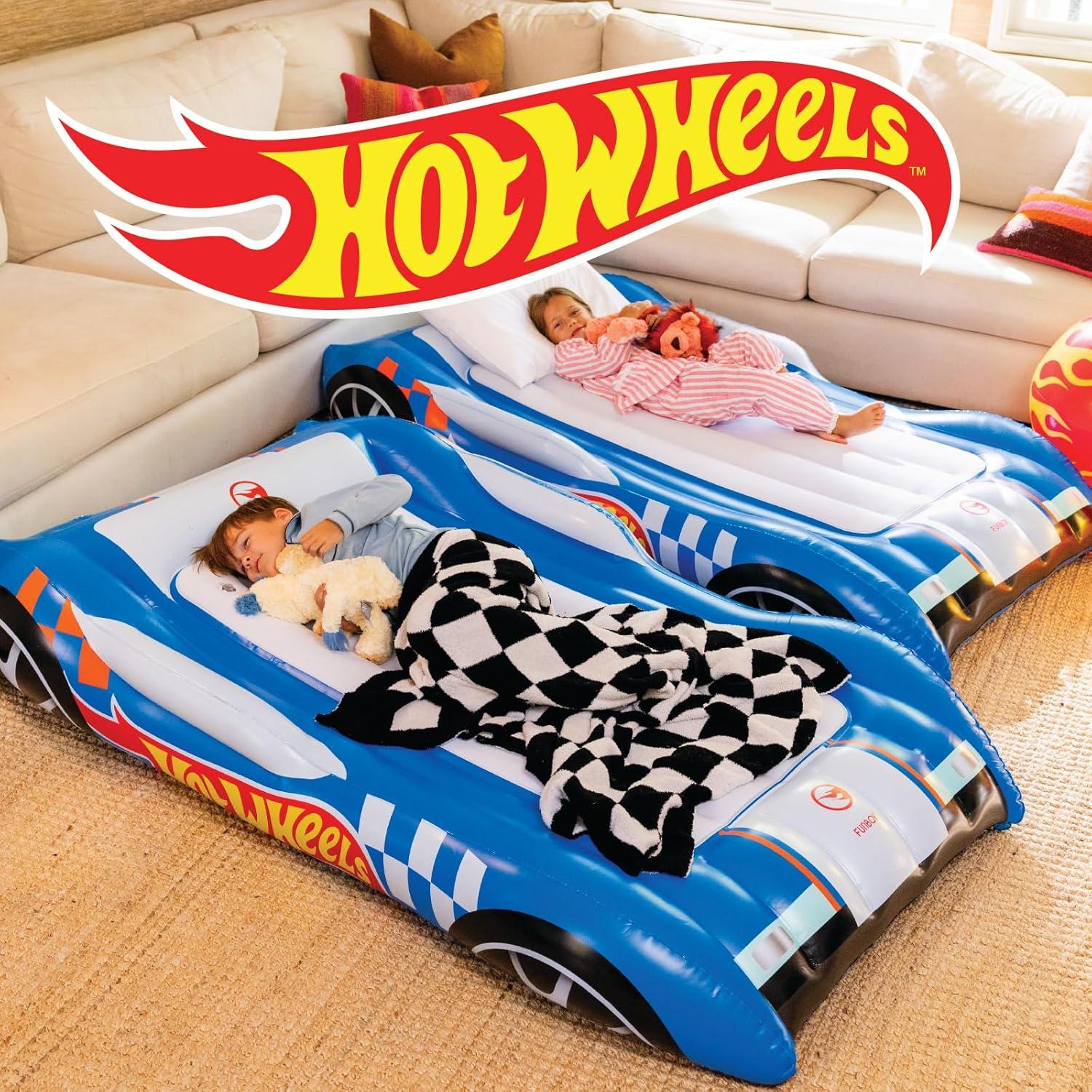 Cama inflable individual FUNBOY Hot Wheels con bolsa
