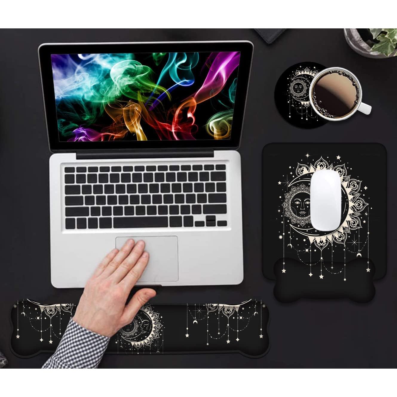 Conjunto de Reposamuñecas Ergonómico ZXHSBROK con Gel y Espuma