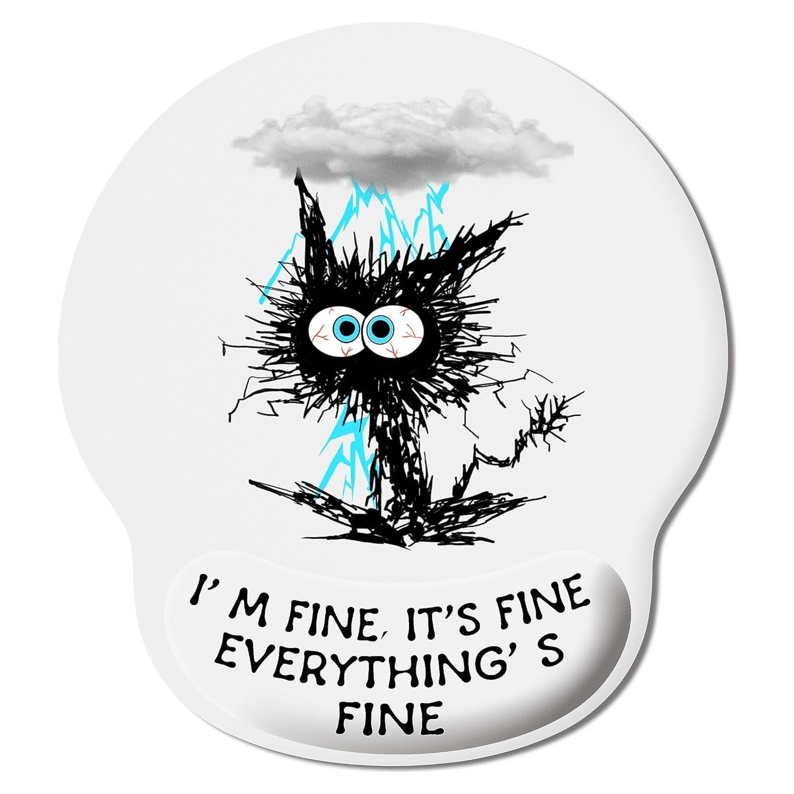 Almohadilla de Ratón Ergonómica QwaQ con Reposamuñecas Gel