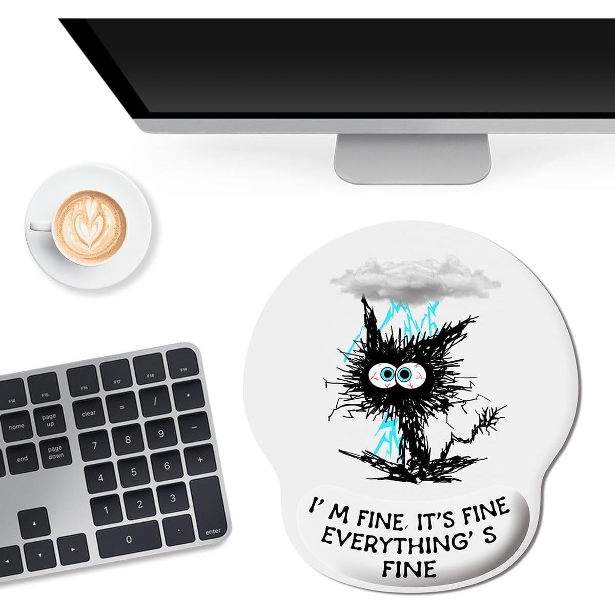 Almohadilla de Ratón Ergonómica QwaQ con Reposamuñecas Gel