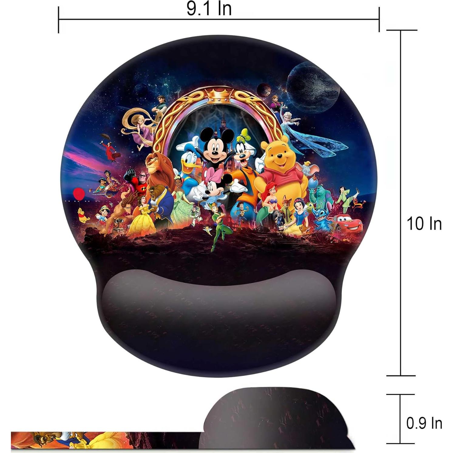 Alfombrilla de Ratón Ergonómica Manslator Negra con Soporte