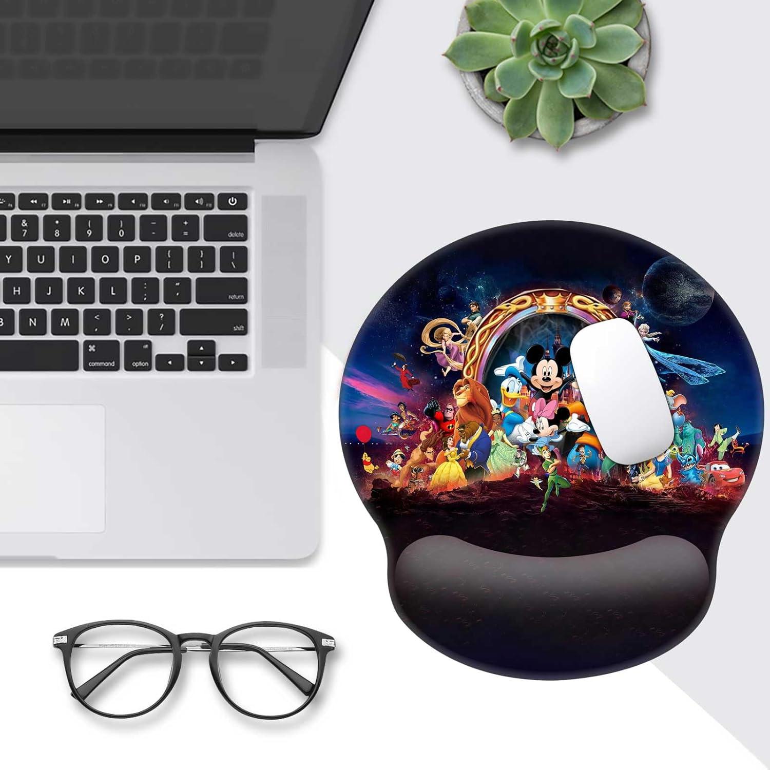 Alfombrilla de Ratón Ergonómica Manslator Negra con Soporte