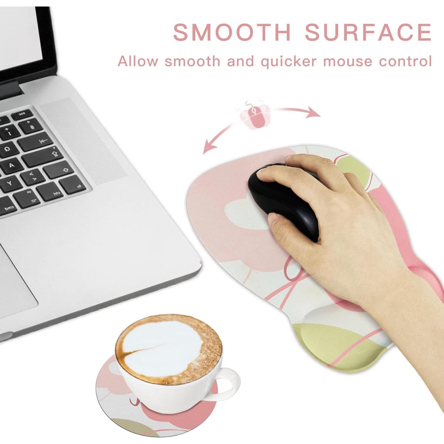 Alfombrilla de Ratón Ergonómica Aganmi con Soporte de Muñeca