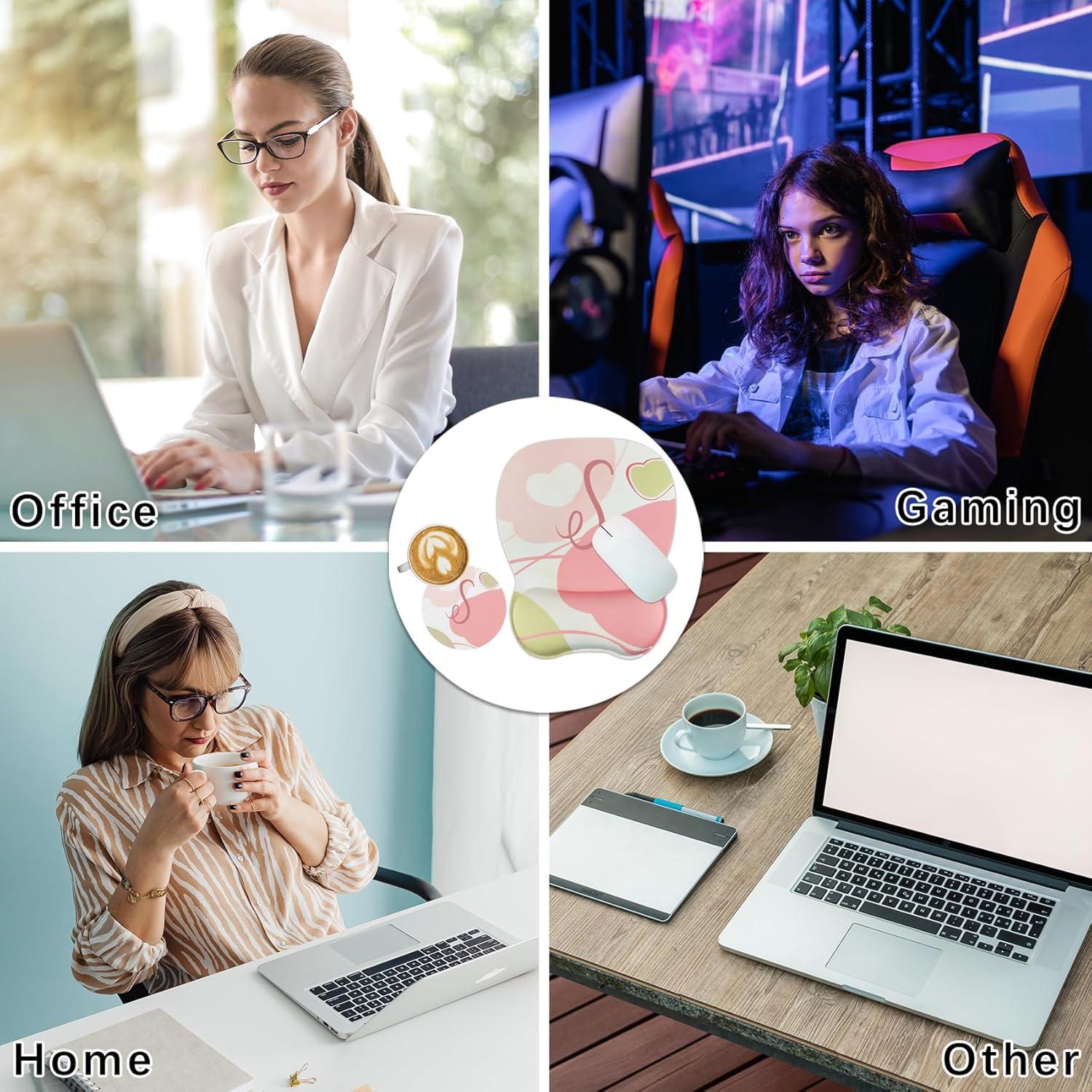 Alfombrilla de Ratón Ergonómica Aganmi con Soporte de Muñeca