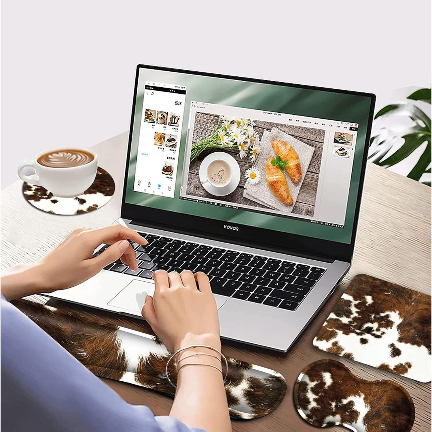 Conjunto Soporte Muñeca Teclado y Ratón JVGFYNKL Espuma Viscoelástica