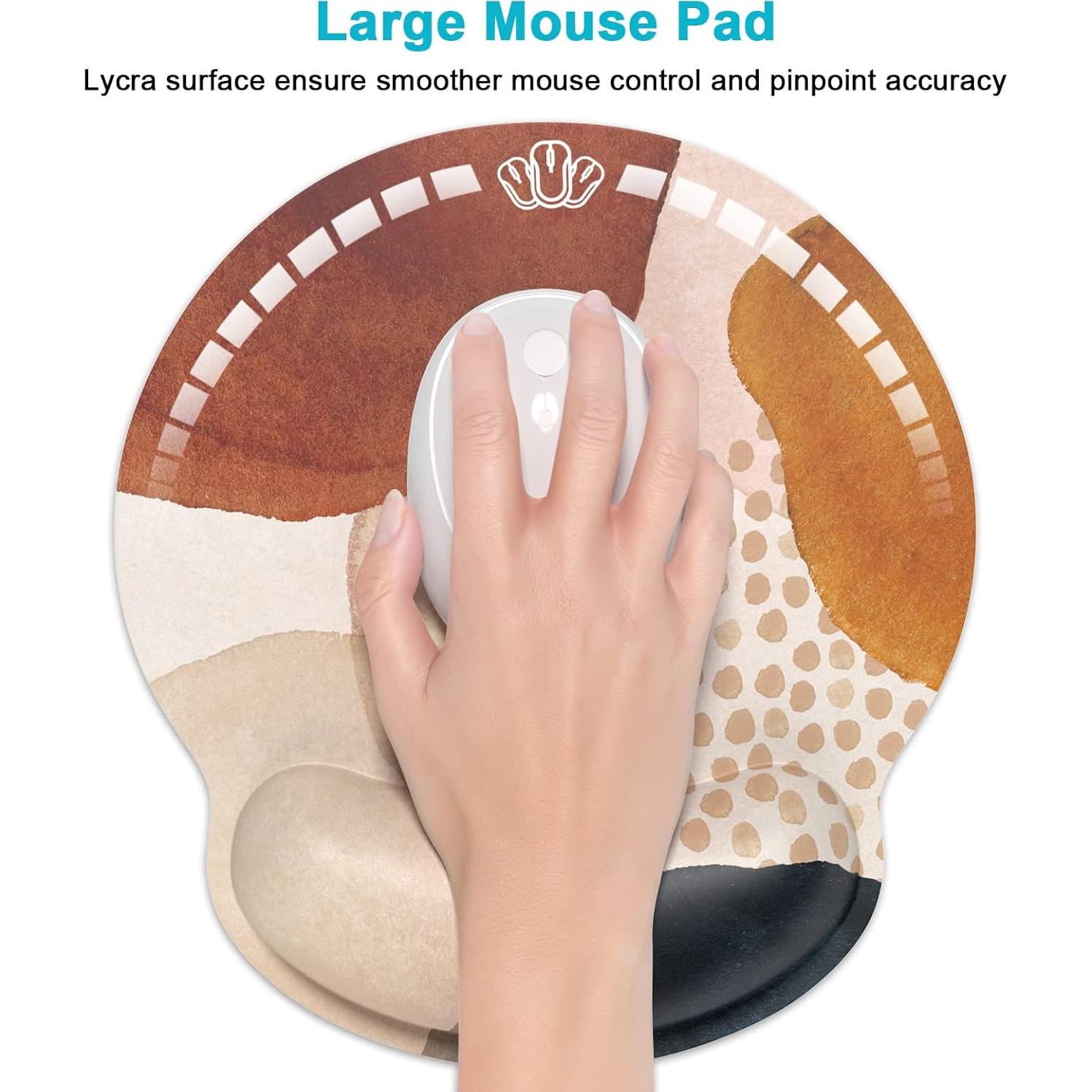 Almohadilla de Ratón Ergonómica Dapesuom Mármol Abstracto 25.4x22.9cm