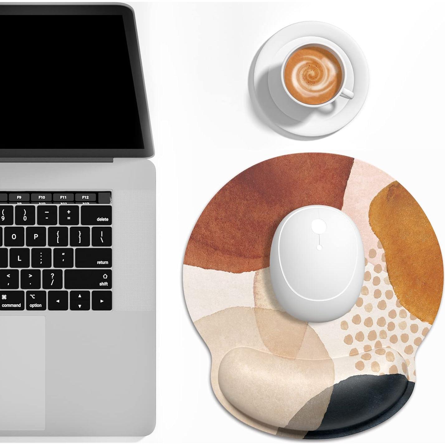 Almohadilla de Ratón Ergonómica Dapesuom Mármol Abstracto 25.4x22.9cm