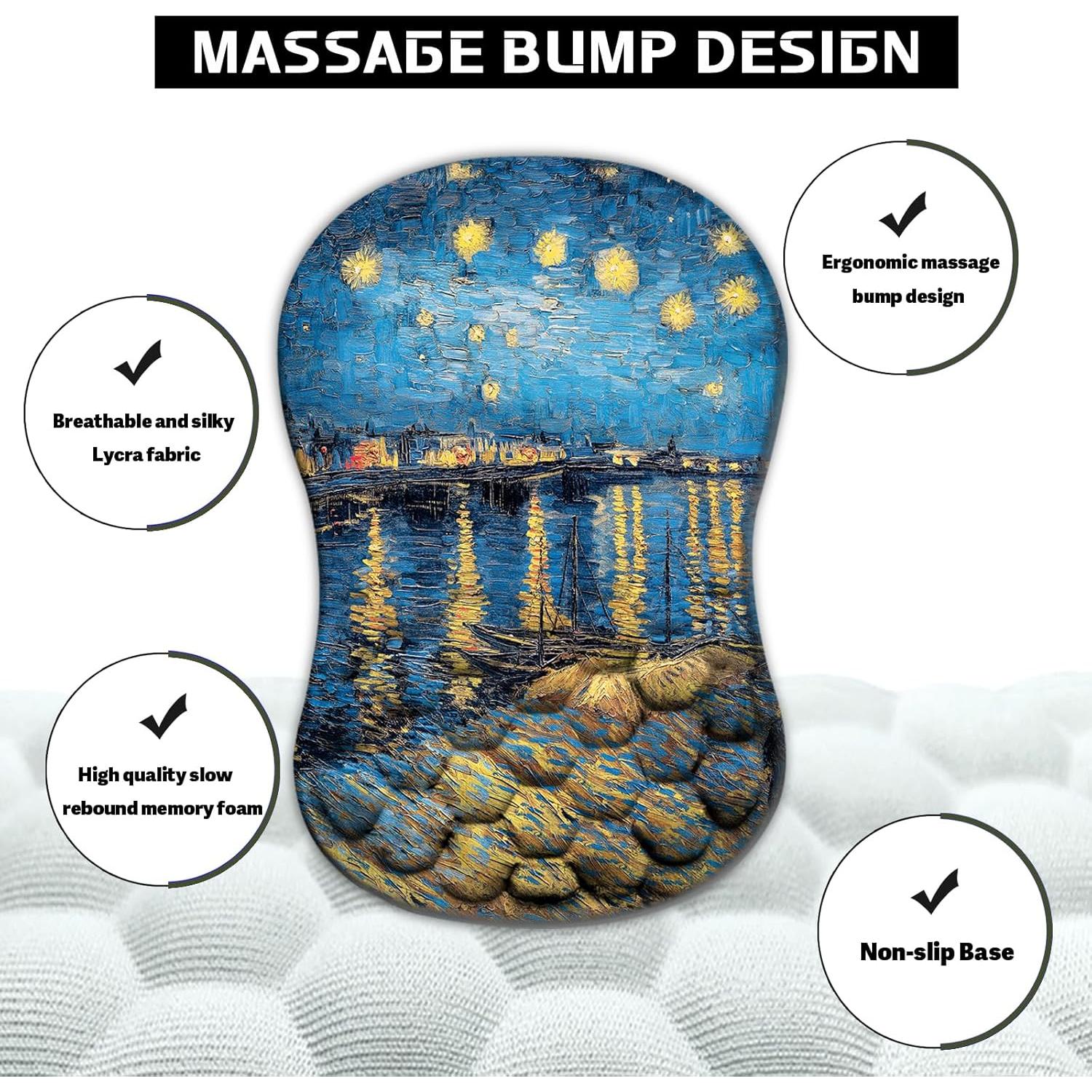 Soporte de Muñeca Ergonómico AYKDTFN 30x20 cm Espuma Viscoelástica