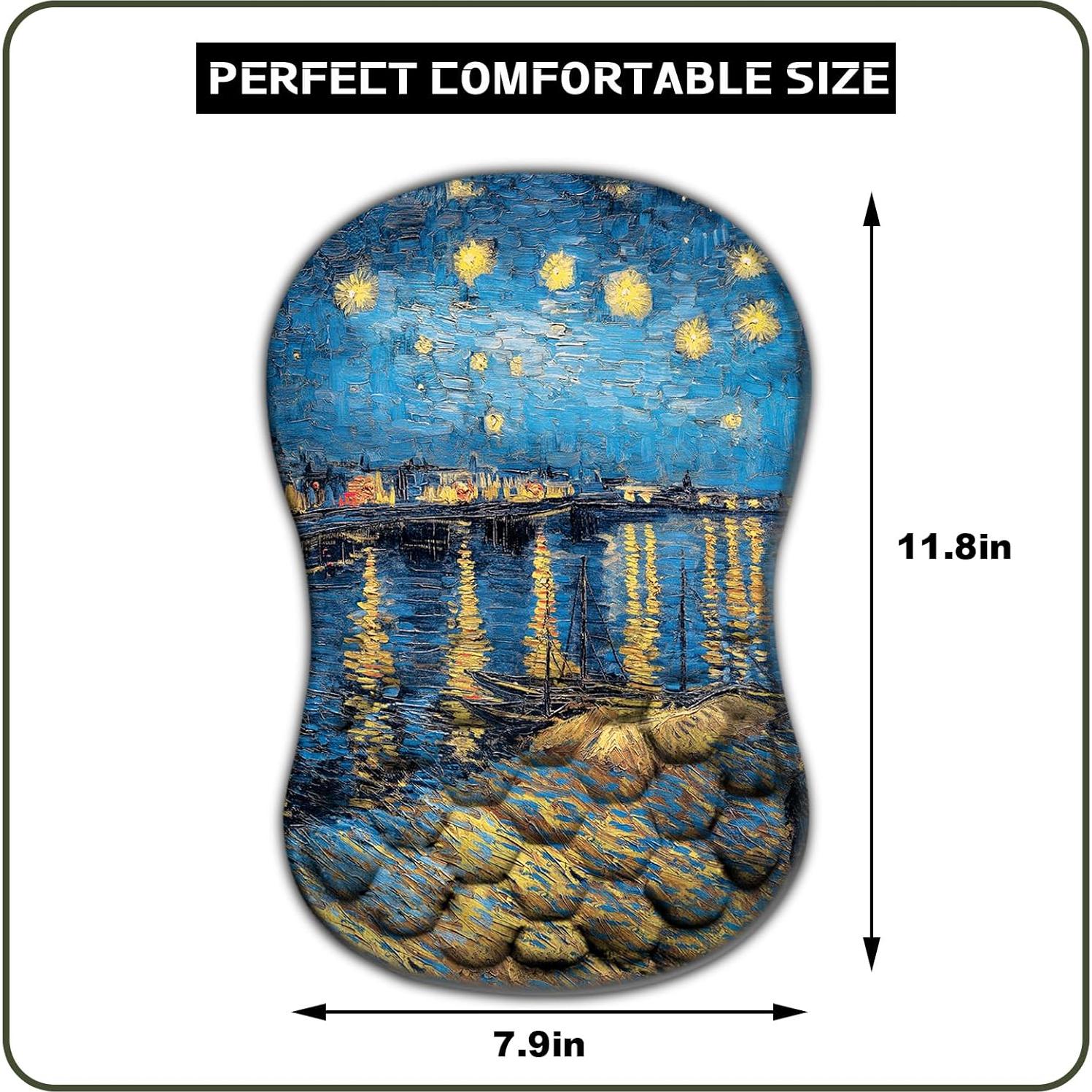 Soporte de Muñeca Ergonómico AYKDTFN 30x20 cm Espuma Viscoelástica