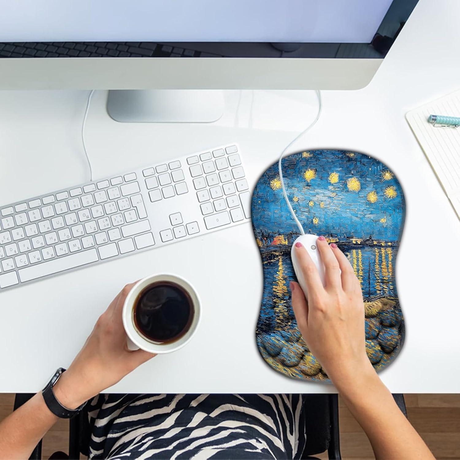 Soporte de Muñeca Ergonómico AYKDTFN 30x20 cm Espuma Viscoelástica