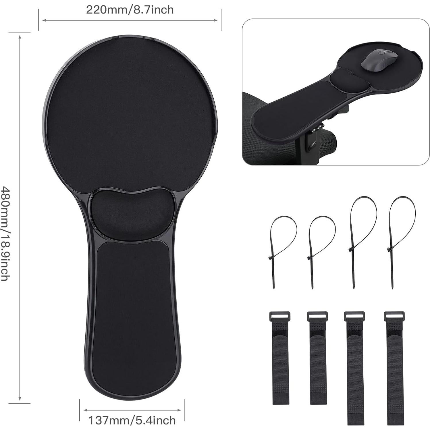 Almohadilla de Ratón Ergonómica YuPinDiZu para Silla Negra