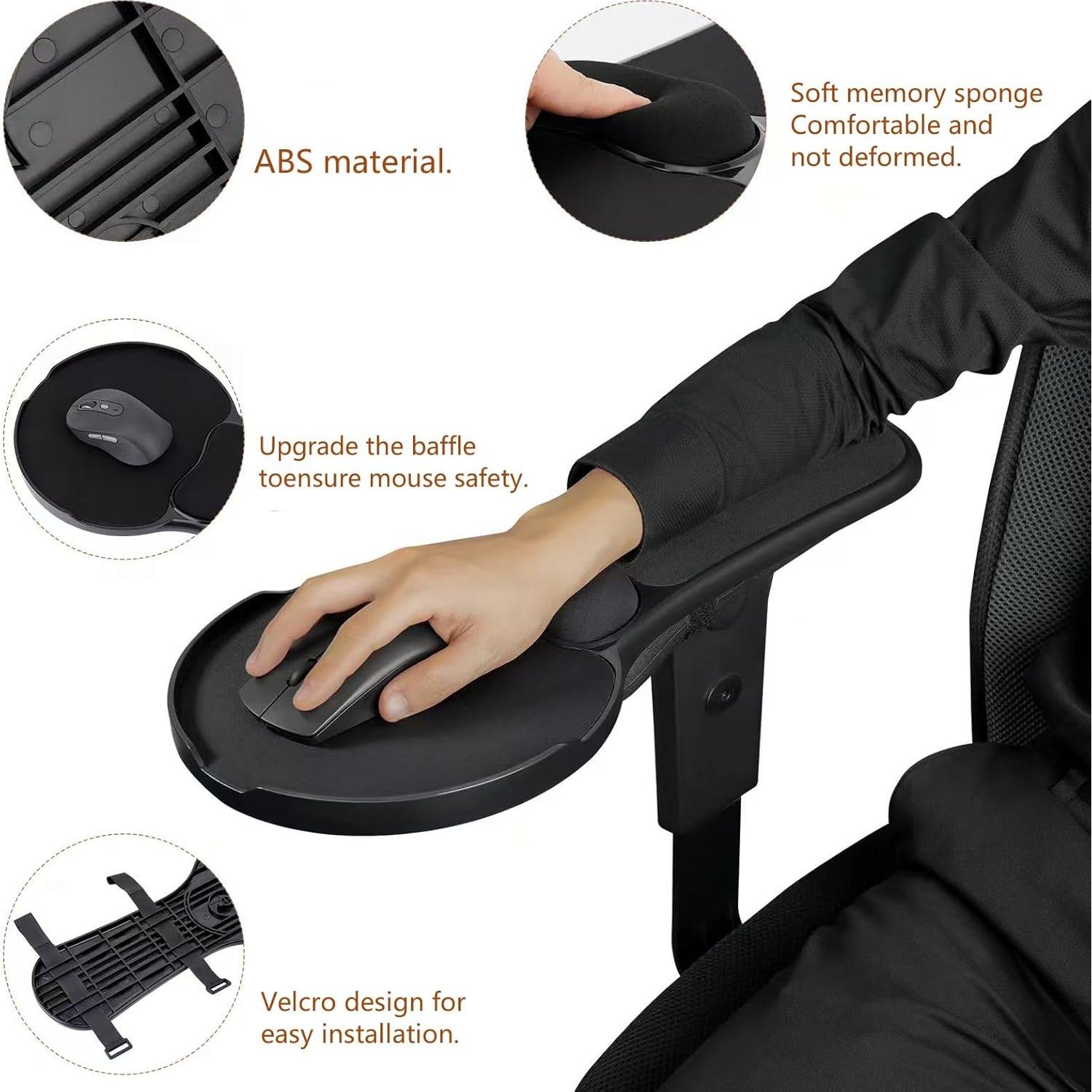 Almohadilla de Ratón Ergonómica YuPinDiZu para Silla Negra
