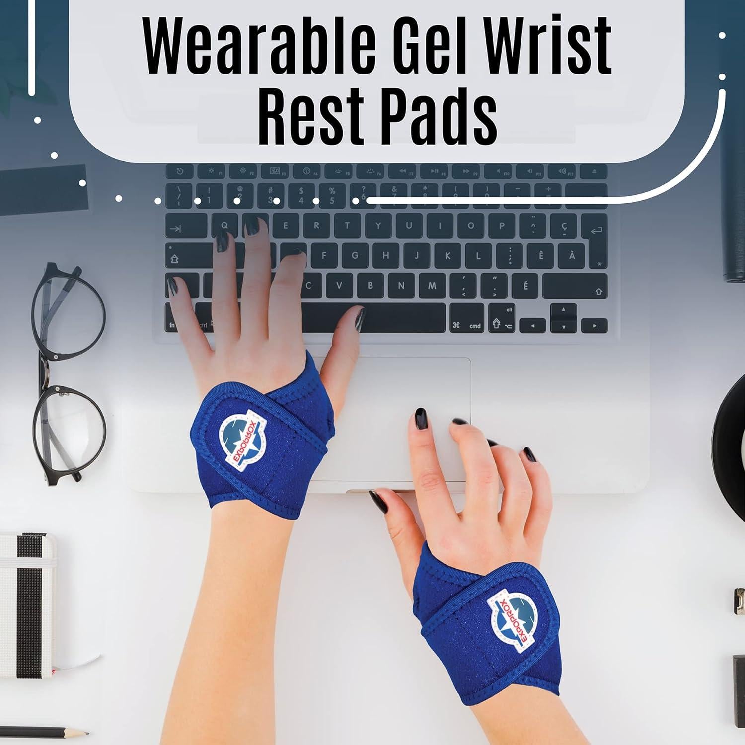 Reposamuñecas ergonómico EXPOPROX ajustable 35.56x7.62cm