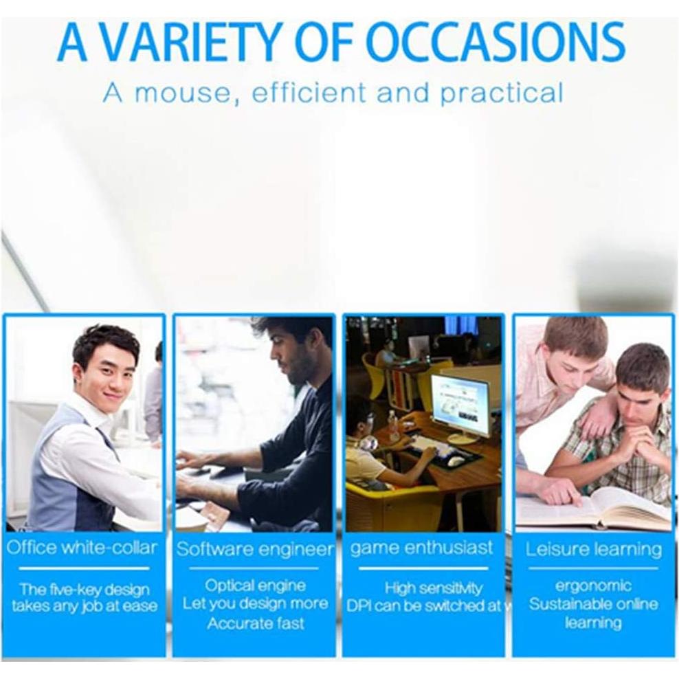 Ratón Ergonómico Vertical FLY WAY para Mano Izquierda 800/1200/1600 DPI